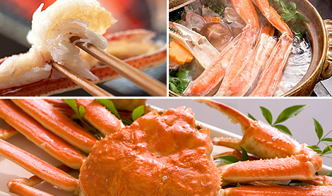 【茹でズワイ蟹一杯・焼き蟹・かに鍋】かに満喫＆越前の冬味覚も味わえるかに三昧会席★7つの特典付イメージ