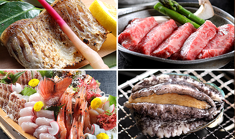 かに1杯付会席＋【鮑踊り焼き・舟盛・牛ステーキ・のどぐろ】の中から選べる1品♪イメージ